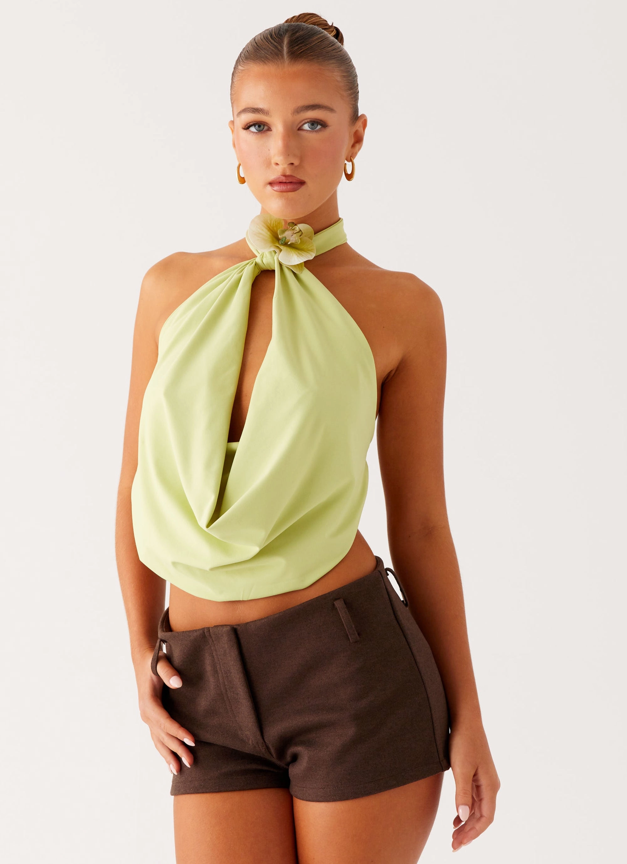 Flatlock Seams Paradisa Top - Green