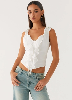 UVProtective Coating Ellery Top - White