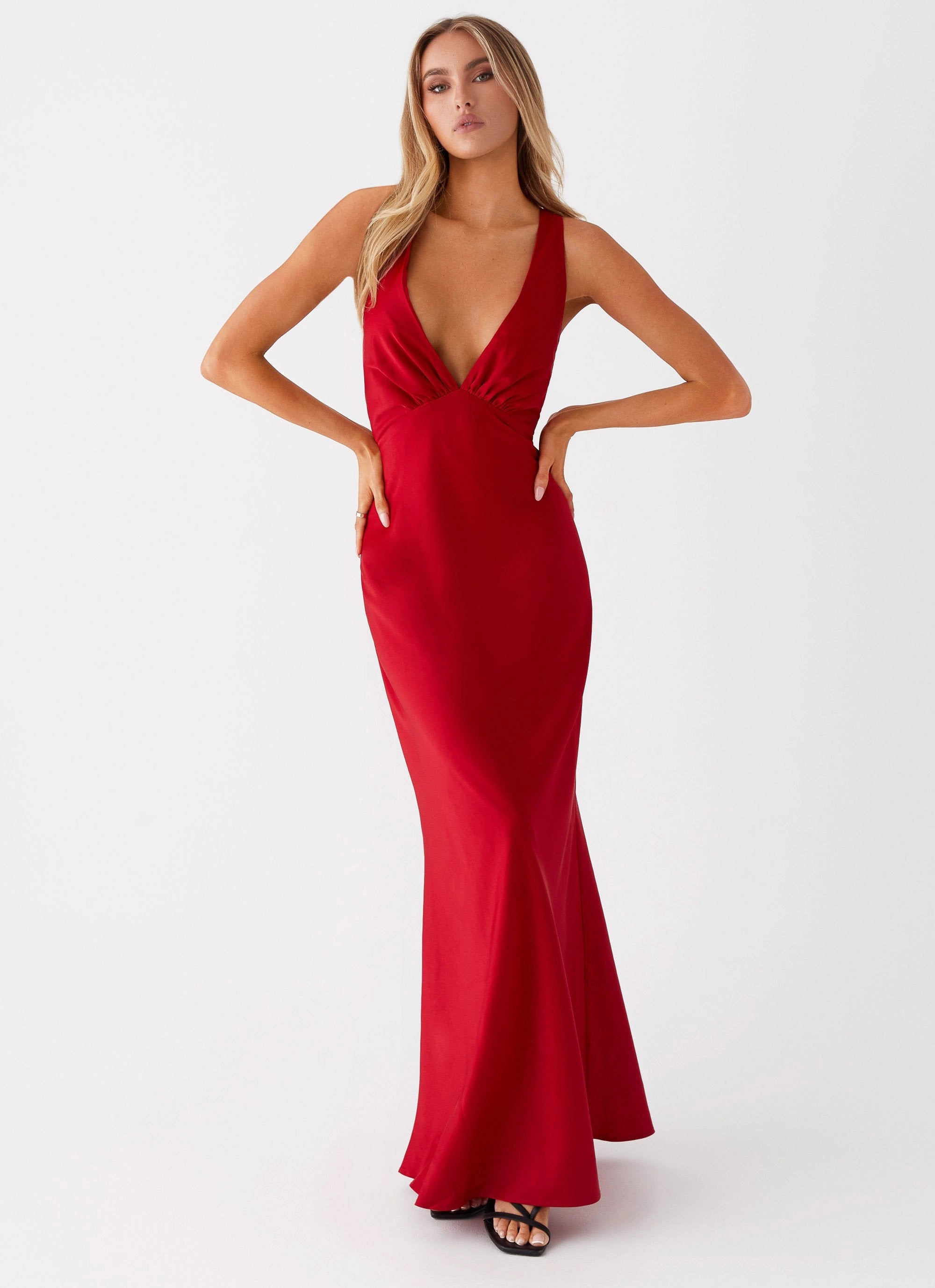 Earth Colors Slyvia Maxi Dress - Red