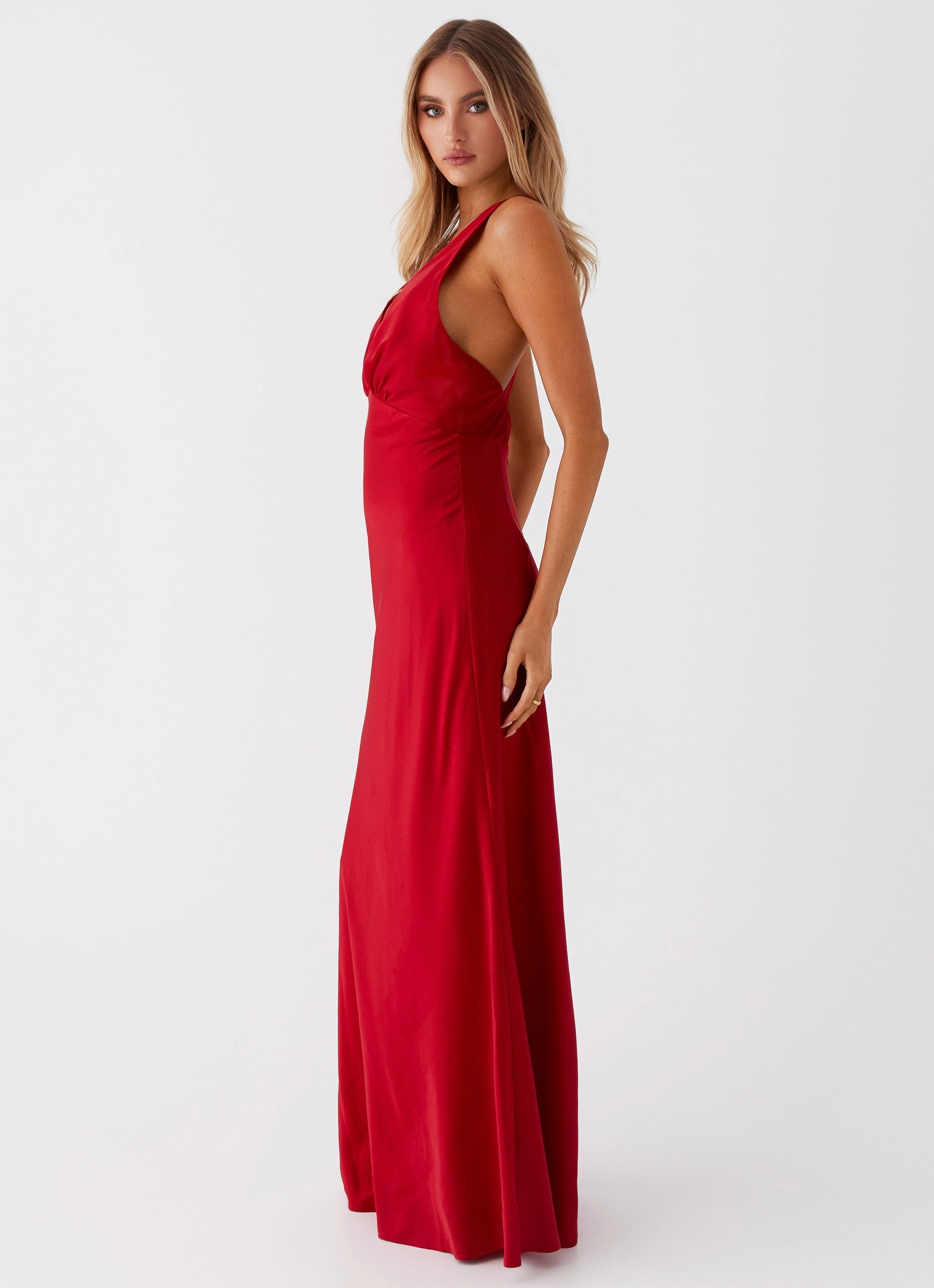 Chic Tailoring Slyvia Maxi Dress - Red