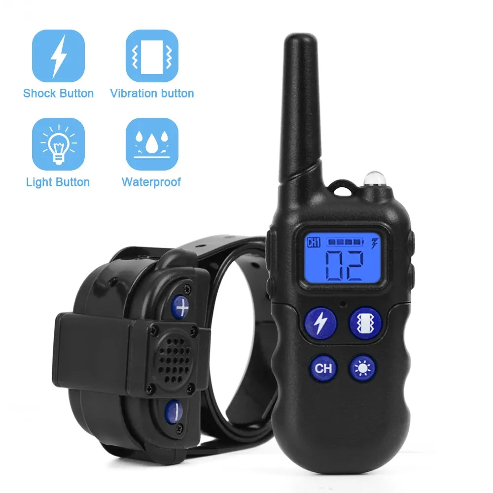 Smart Waterproof Dog Training Collar with Walkie-Talkie Function