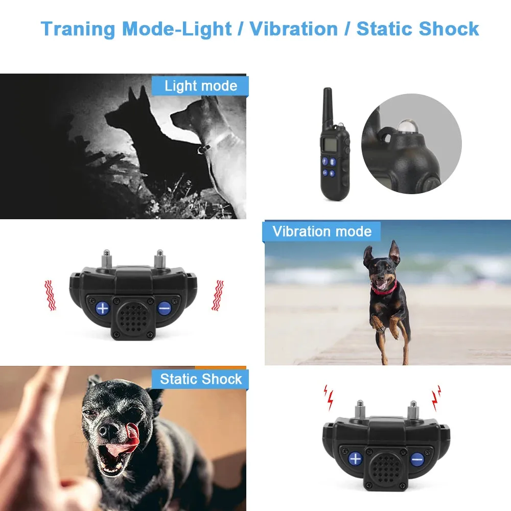 Smart Waterproof Dog Training Collar with Walkie-Talkie Function