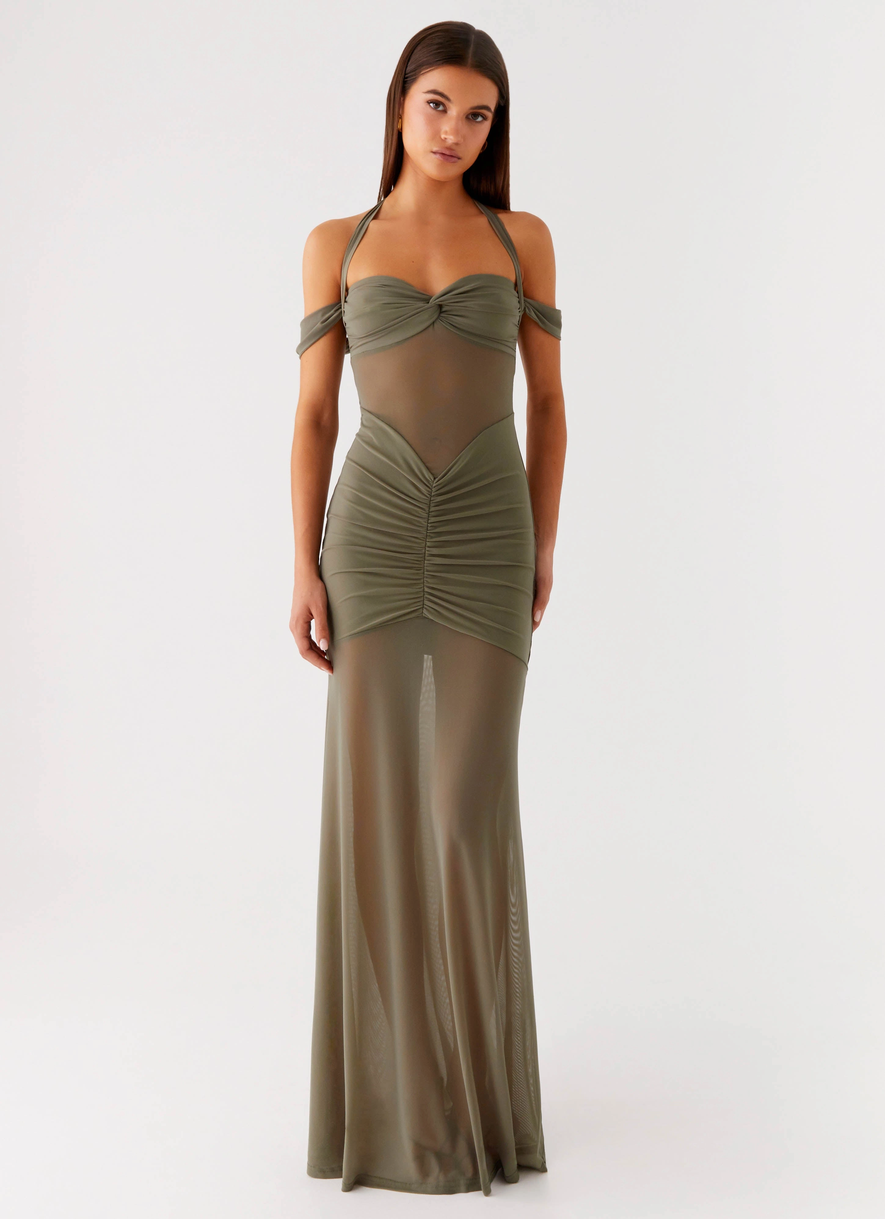 Ivy Lane Maxi Dress - Olive Smart and Polished