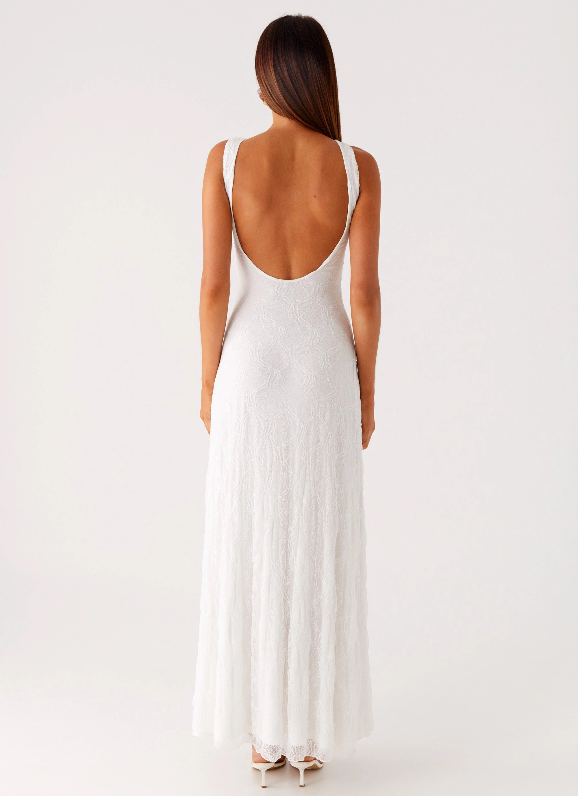 Classic Fit Embrace The Sun Maxi Dress - White