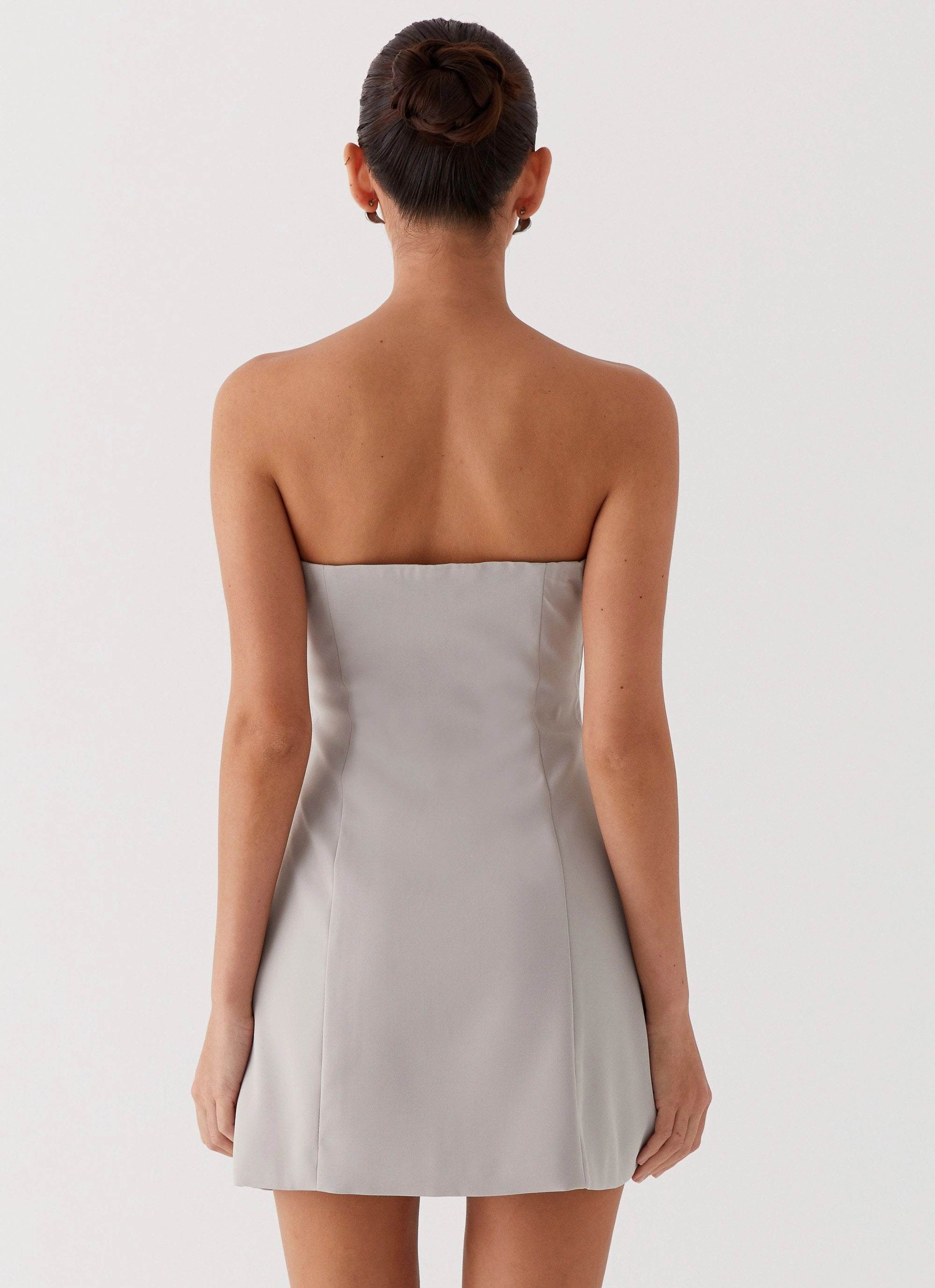 Everyday Movement Urban Ready Ayanna Strapless Mini Dress - Grey