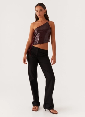 Britley Fitted Trouser - Black Stylish Comfort Perfectly Relaxed