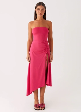 Work Vibe Laoise Midi Dress - Hot Pink