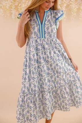Flattering Look Fit Modern Twist RESTOCK: Nature's Debut Midi Dress