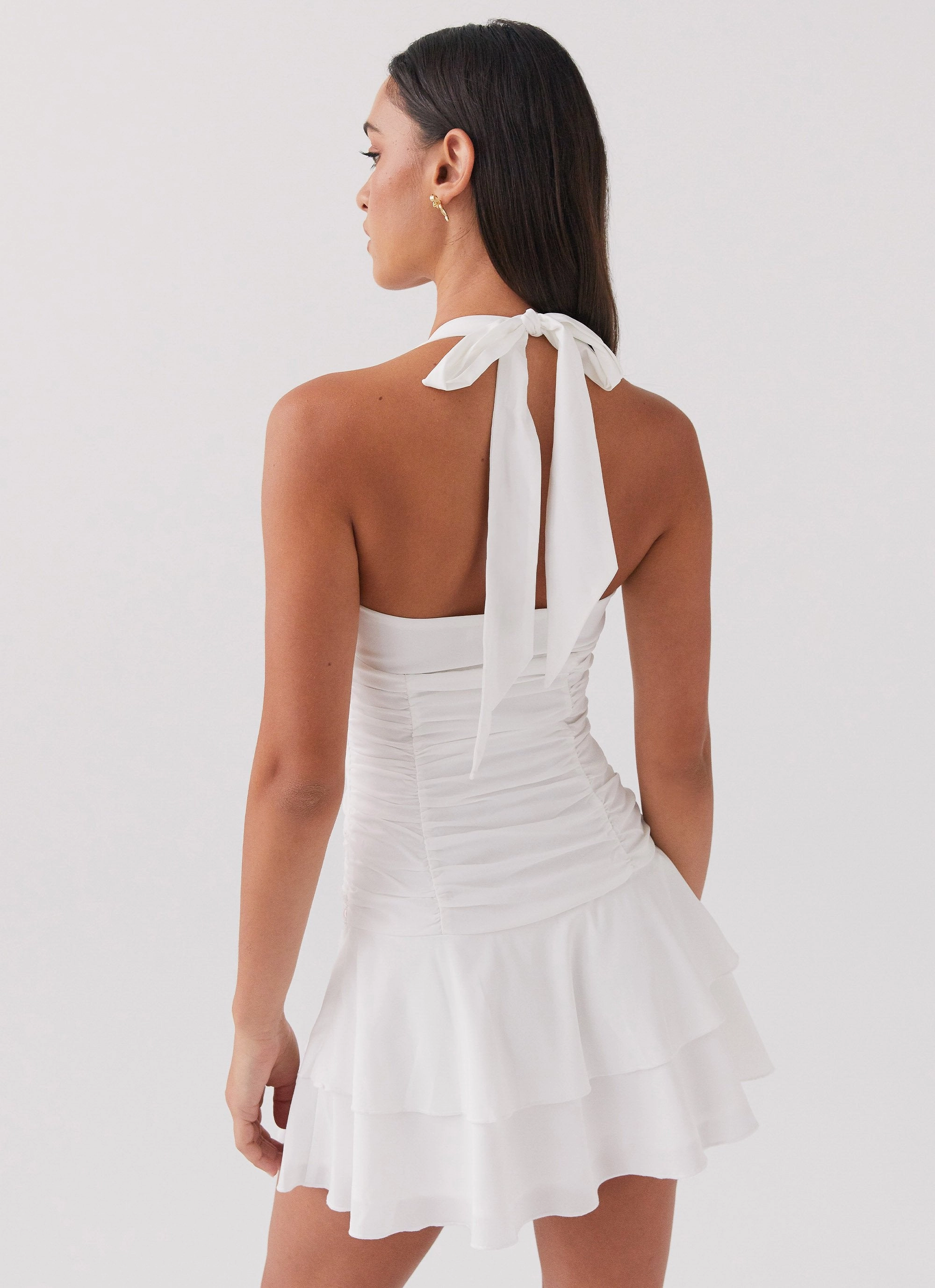Kordyn Mini Dress - White Winter Proof