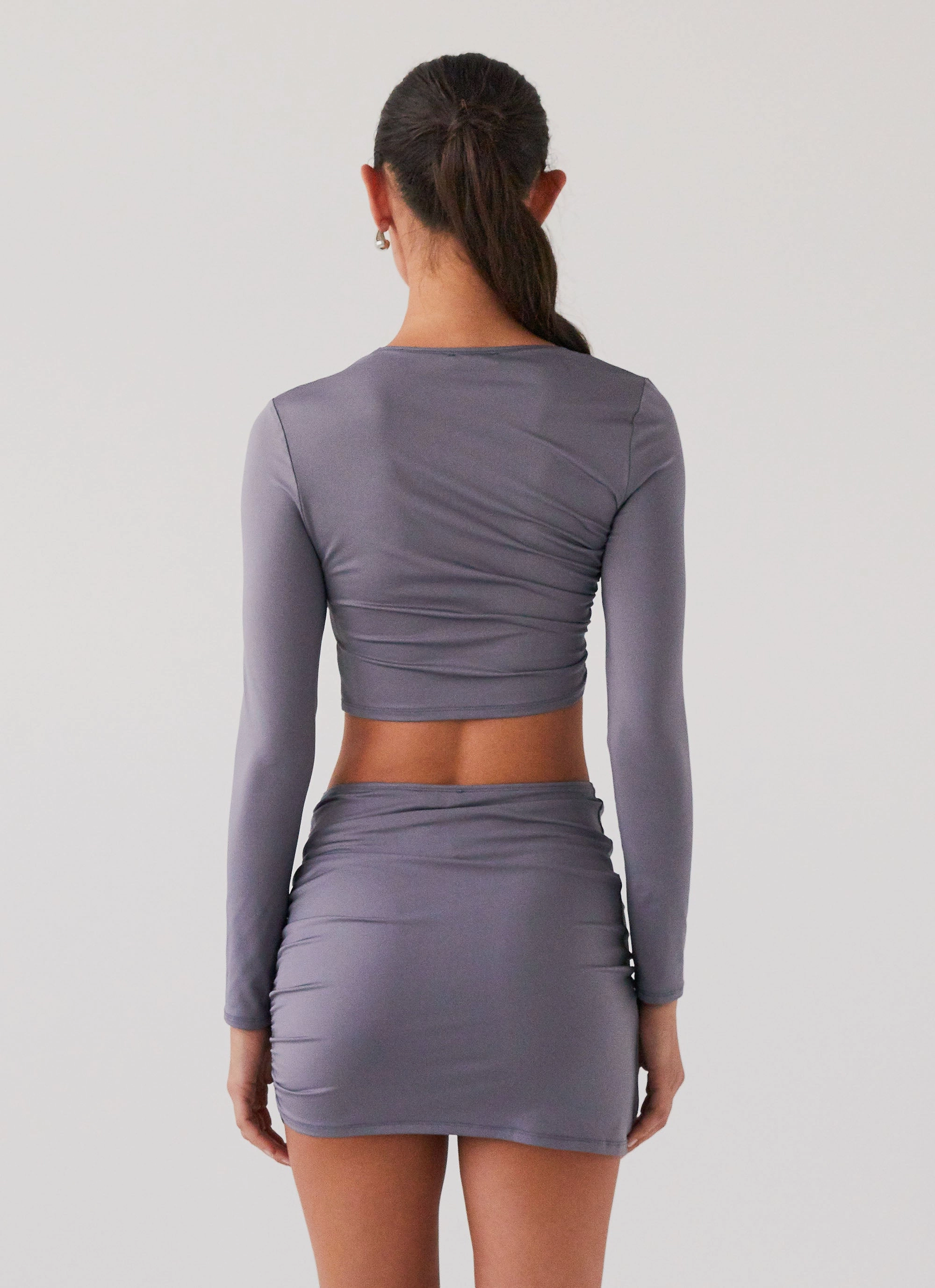 Smoke Bomb Long Sleeve Top - Slate Weather Adaptive Ventilation Compression Resistant Insulation