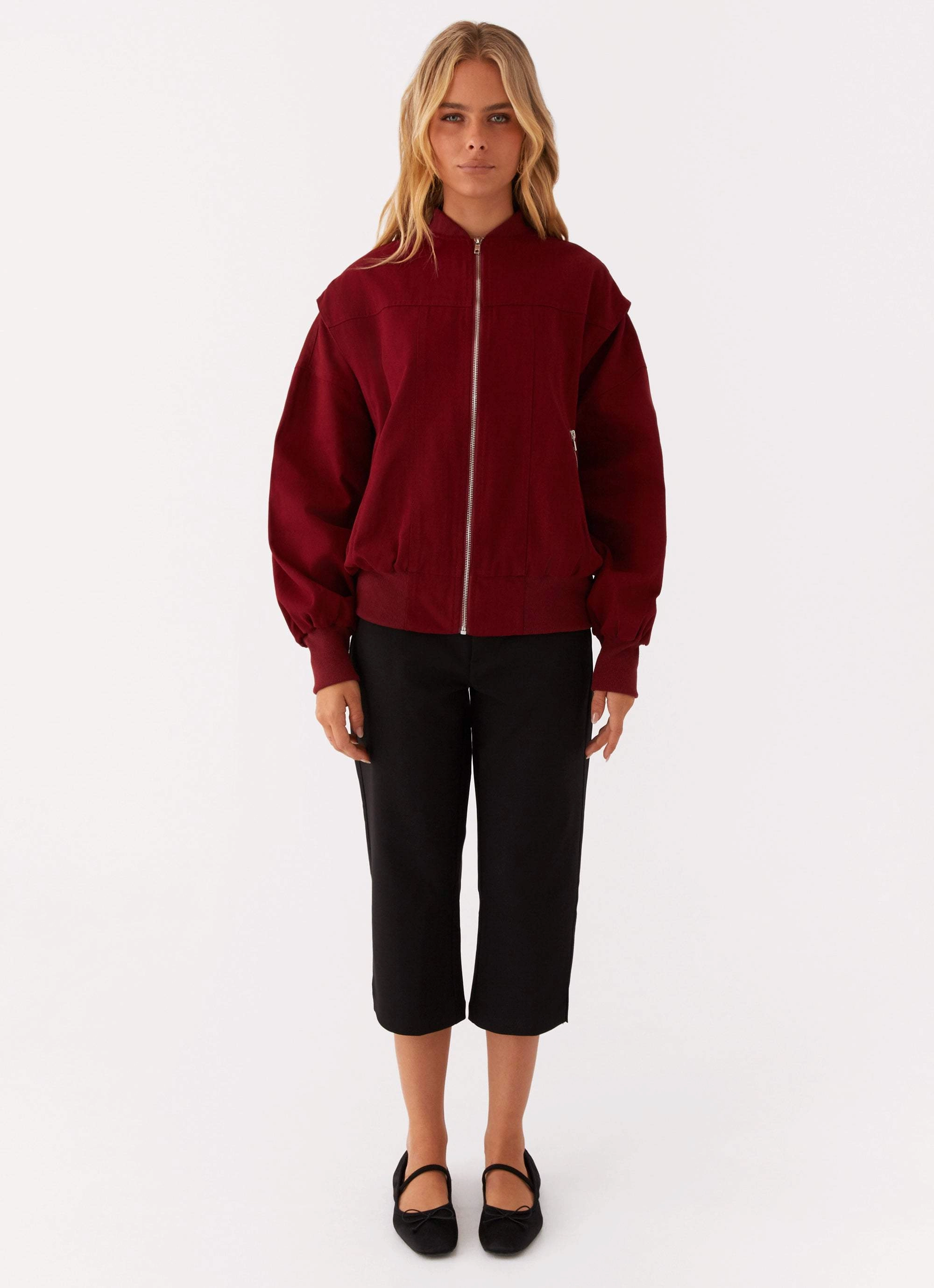 Alabama Bomber Jacket - Red Cozy Comfort