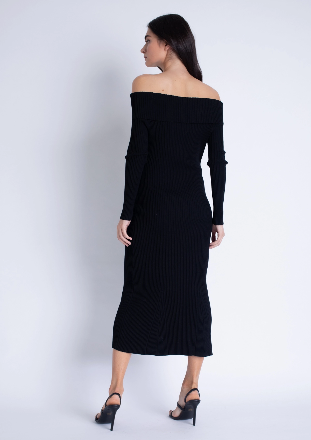 Alana Knit Midi Dress Graduation-Event Straight-Cut