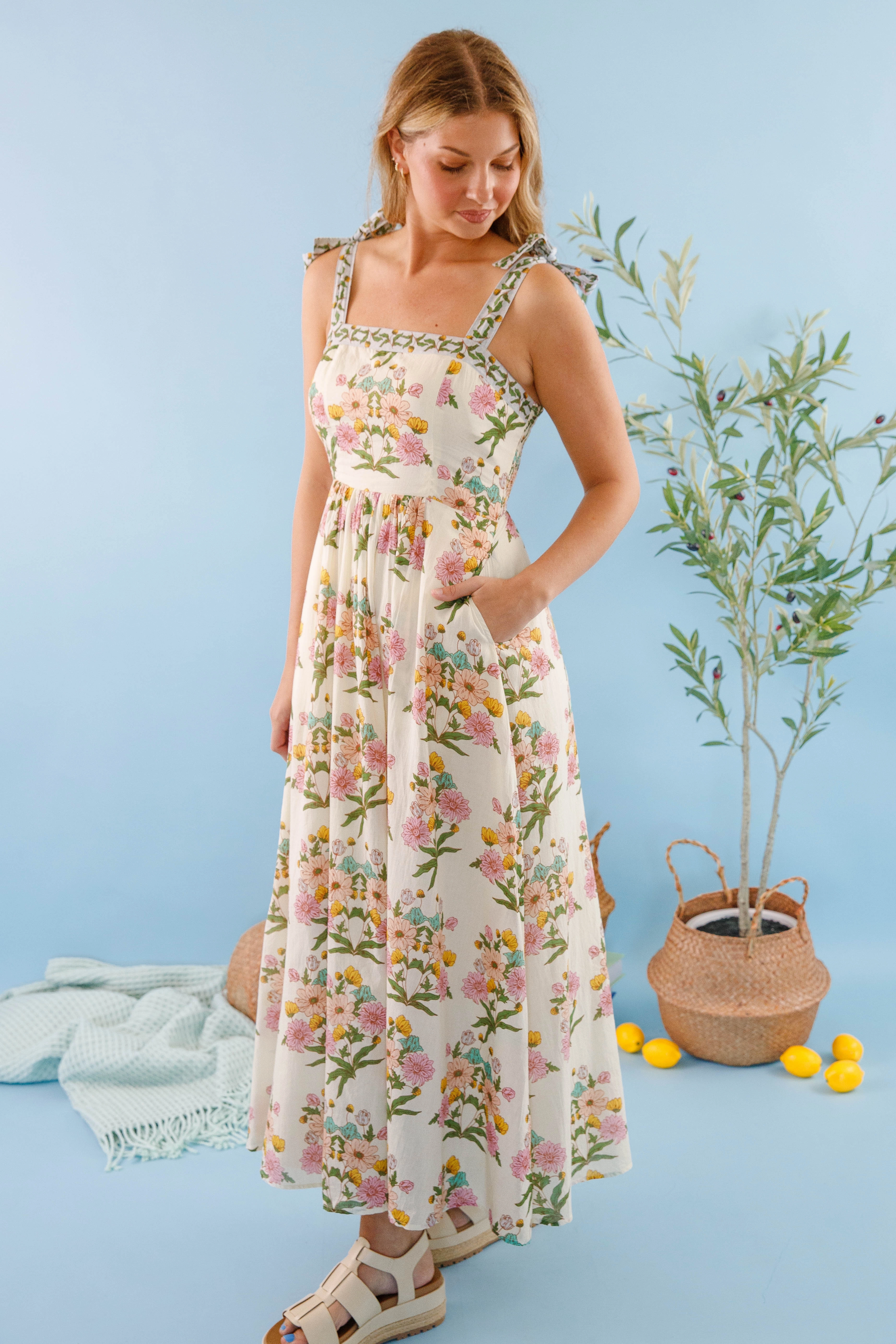 Grass Soft Polished look dress Santa Barbara Maxi Dress