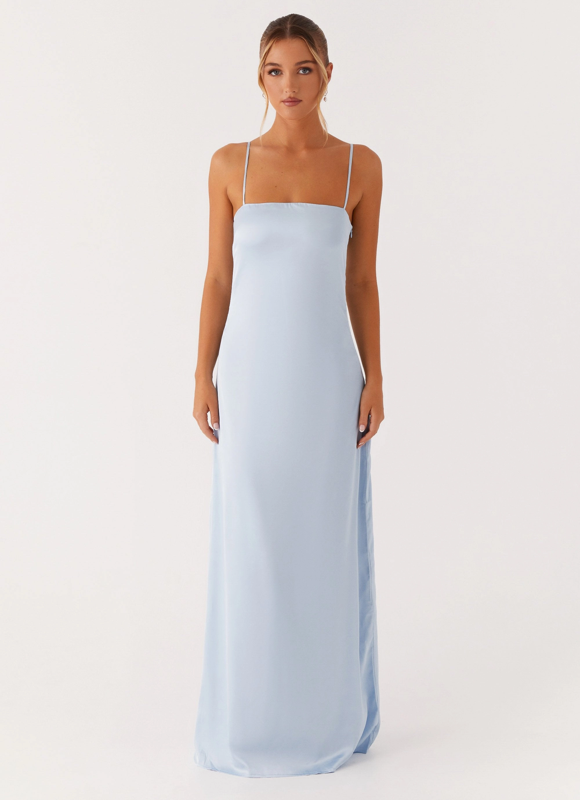 Aster Bloom Maxi Dress - Blue Lounge Mode Cocktail Ready