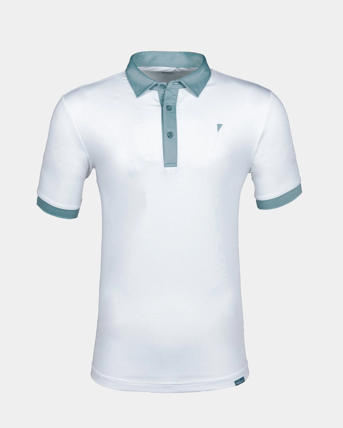 White/Storm Blue Two Tone Classic Polo Comfortable Layer Water Repellent Finish