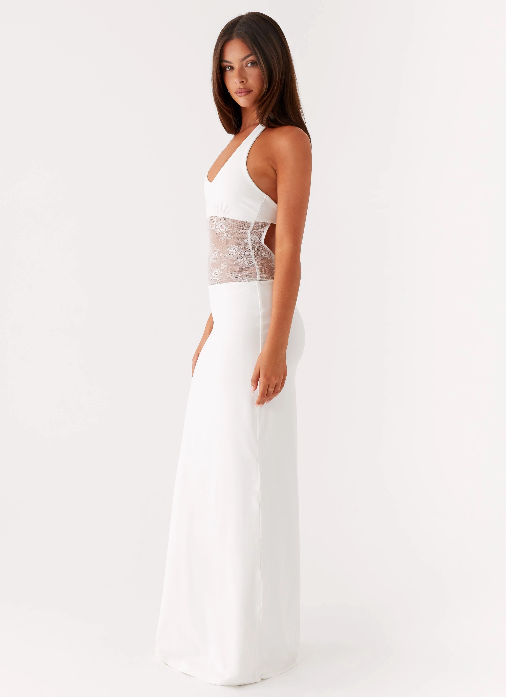 Main Focus Maxi Dress - White Stylish Design Breezy Mood