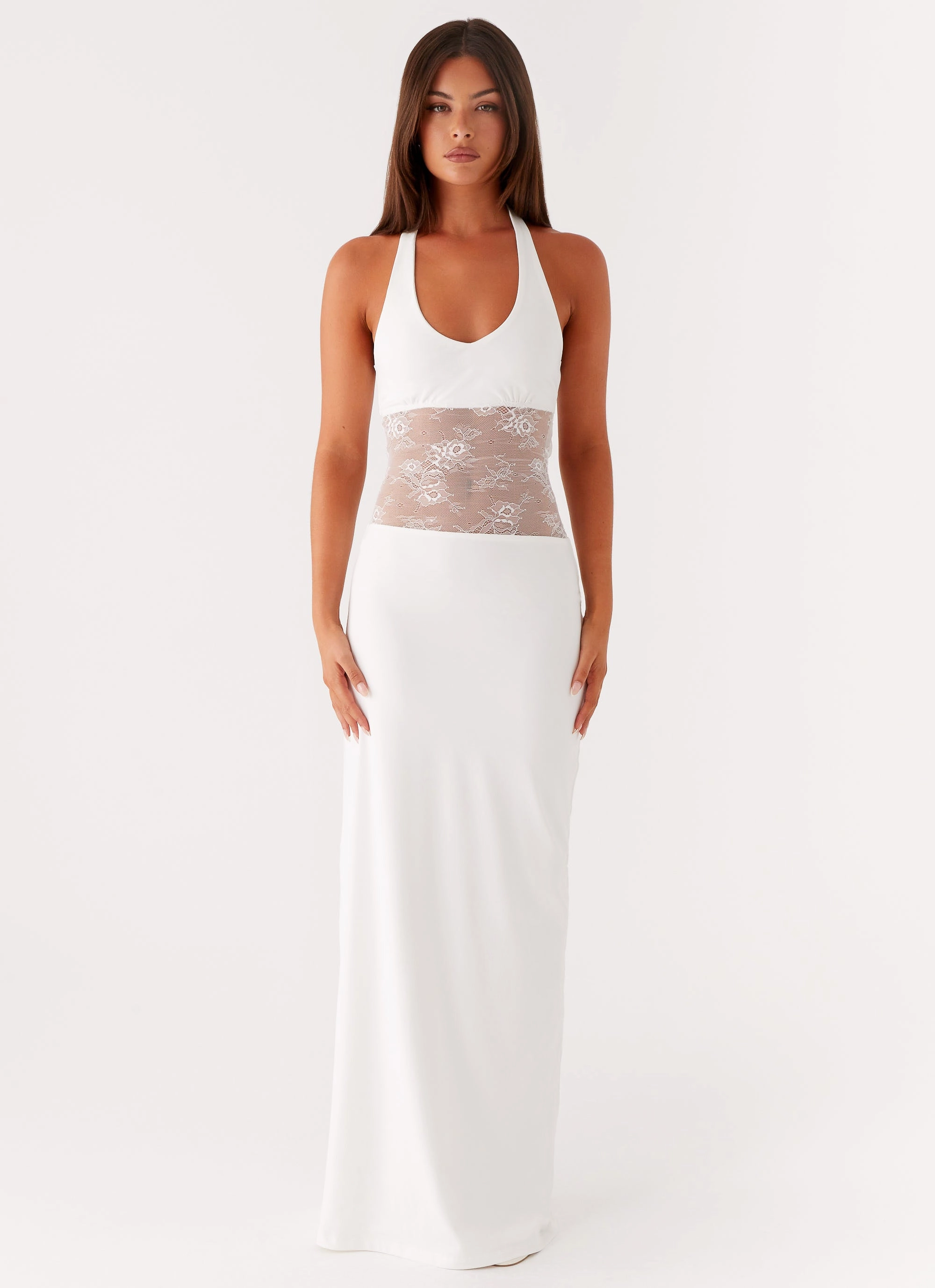 Main Focus Maxi Dress - White Sporty Comfort