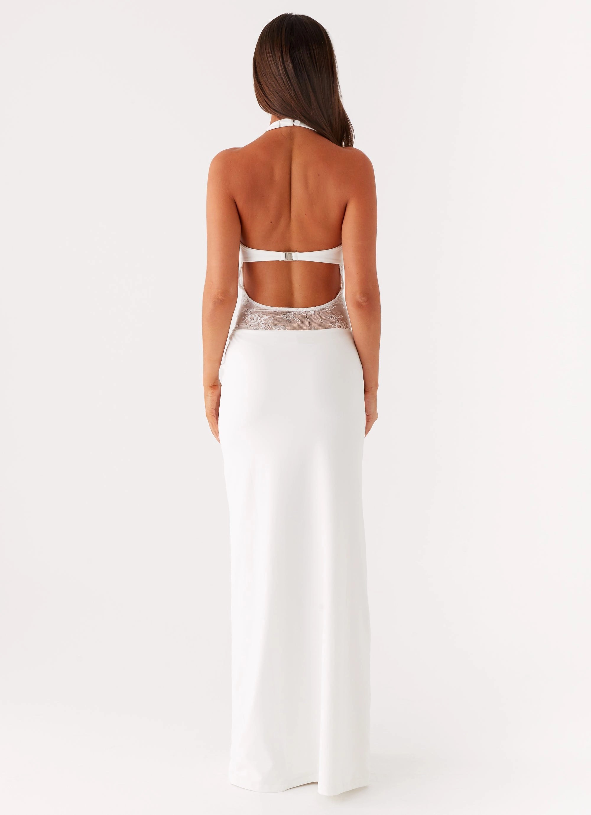 Light and Comfortable Wear Sophisticated Style Main Focus Maxi Dress - White