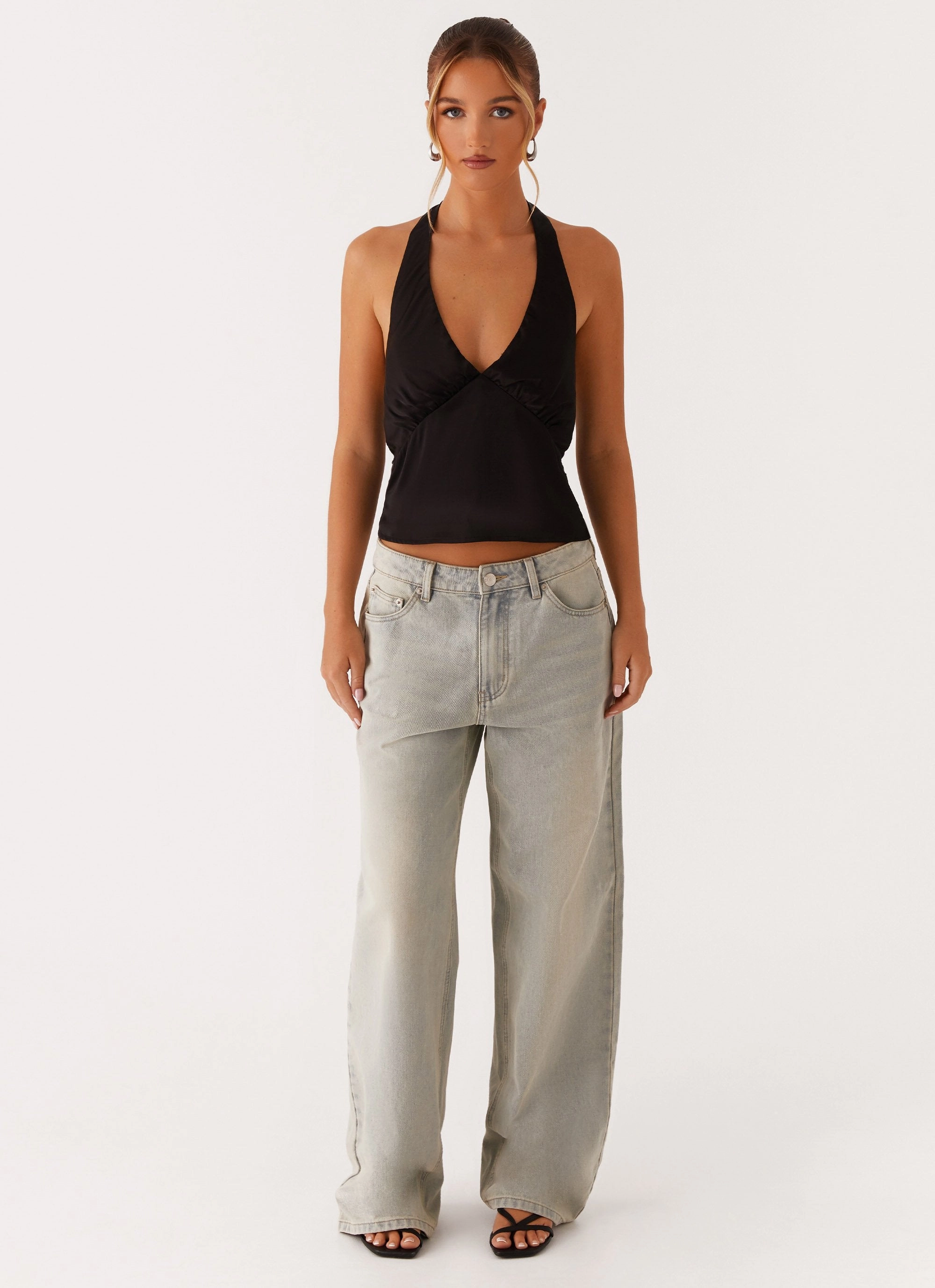 Ventilated Panels Heavy Hearted Top - Black