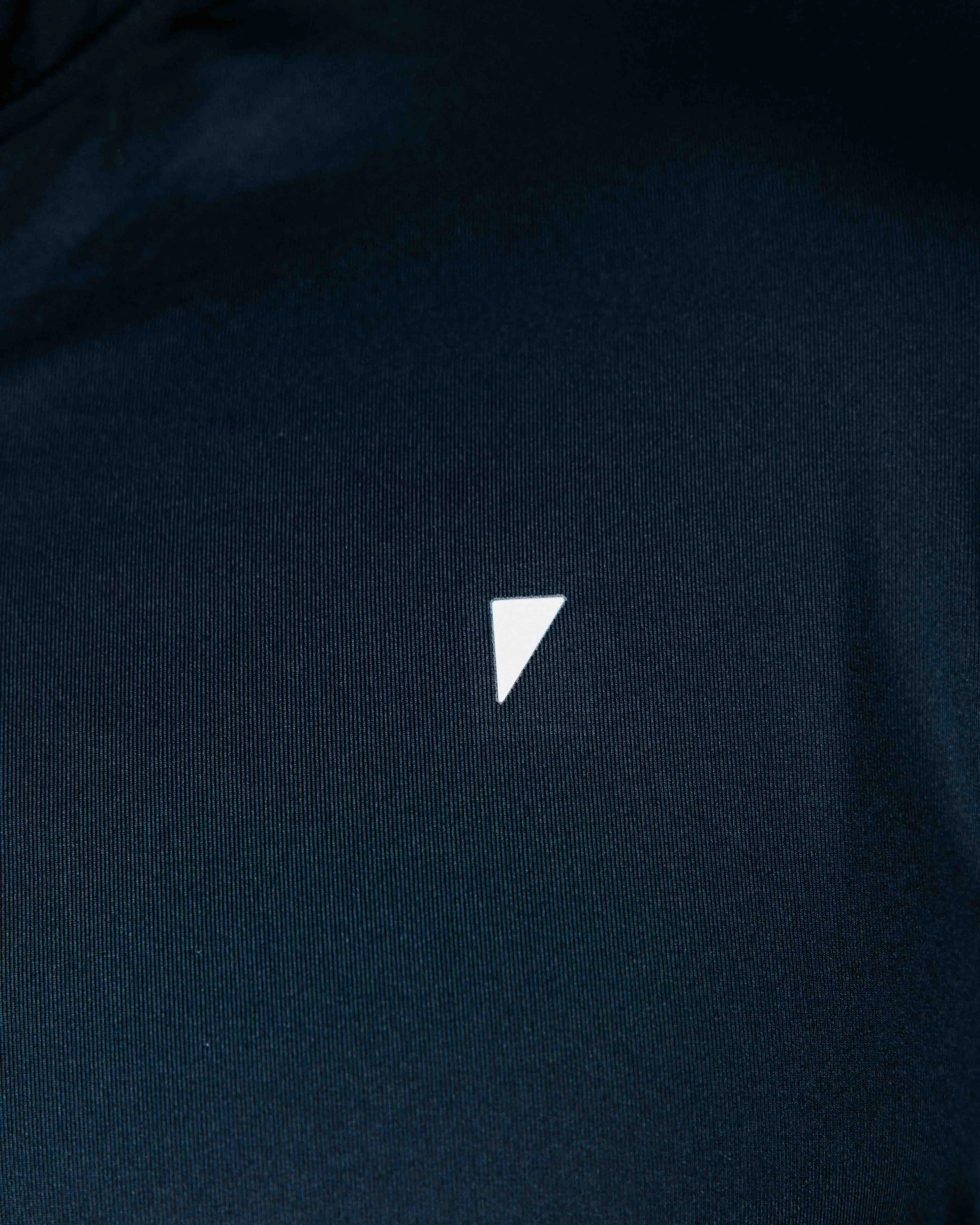 Navy Blade Polo Layered Panel Construction WideNeckline