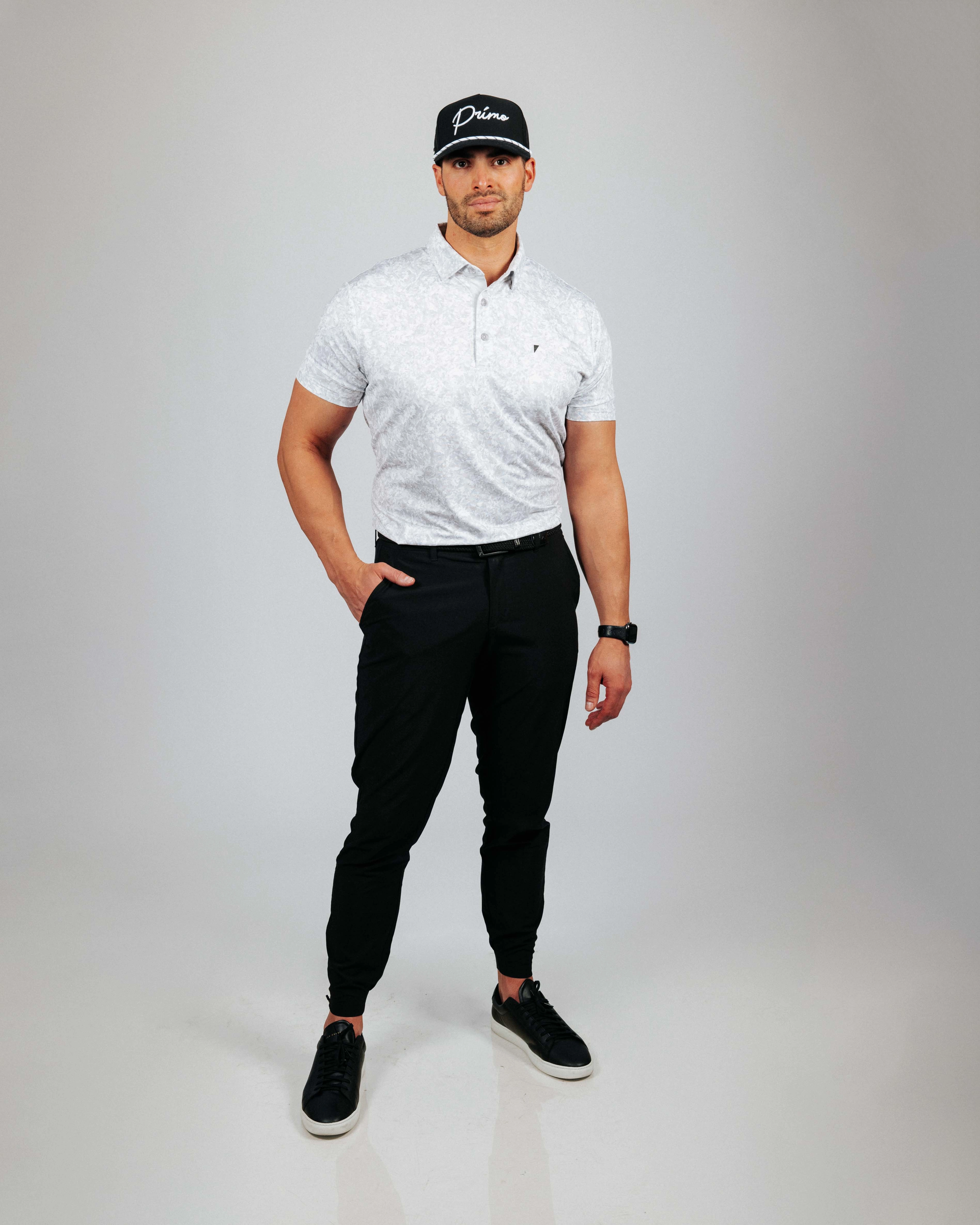NonFadeFinish Snow Camo Classic Polo