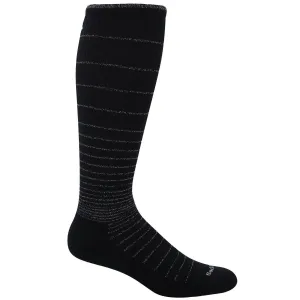 Sockwell Women's Socks - Circulator Compression, Black Sparkle, M/L | SW1W-902-ML