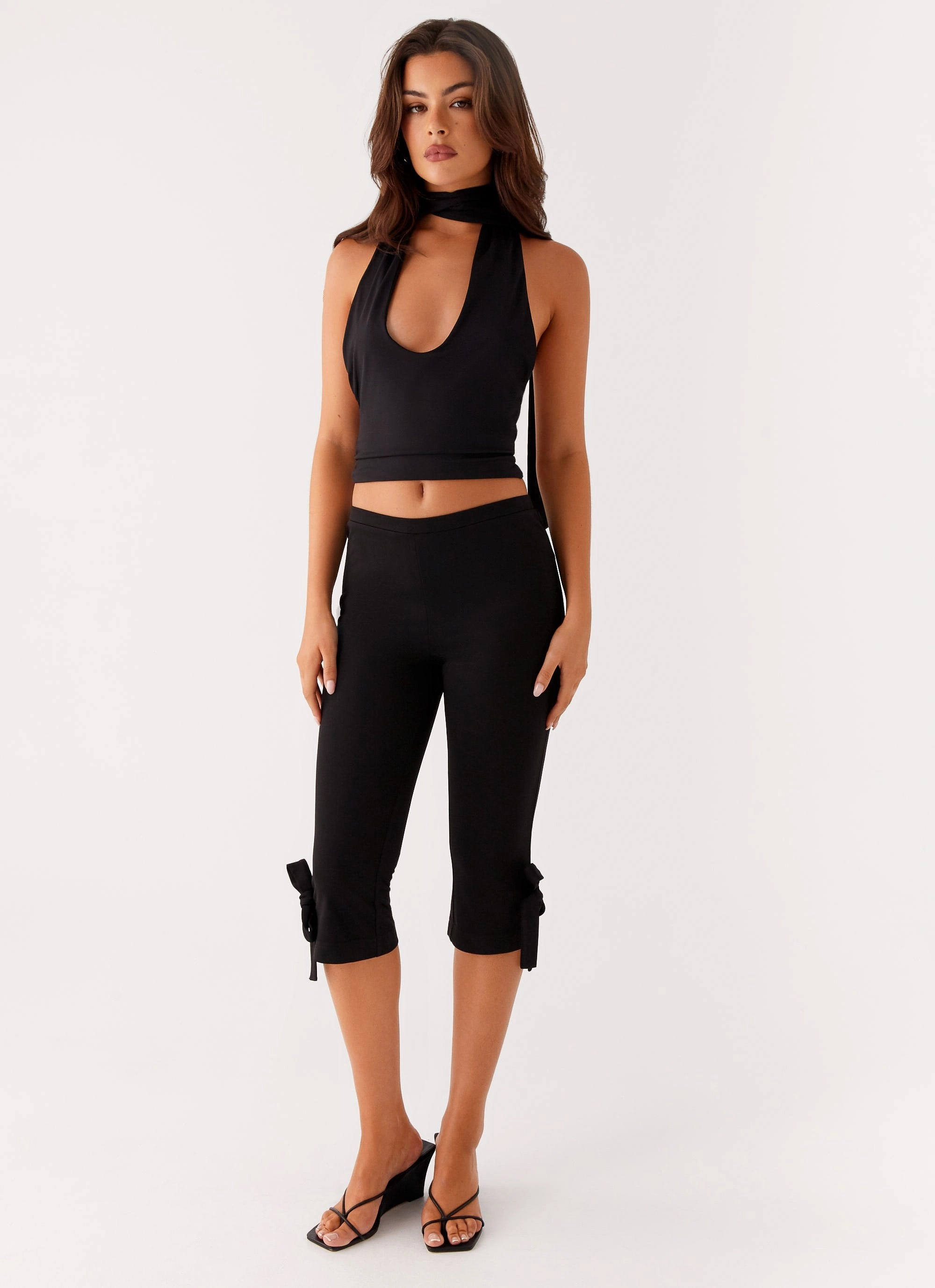 Takeover Capri Pants - Black Sustainable Fabric