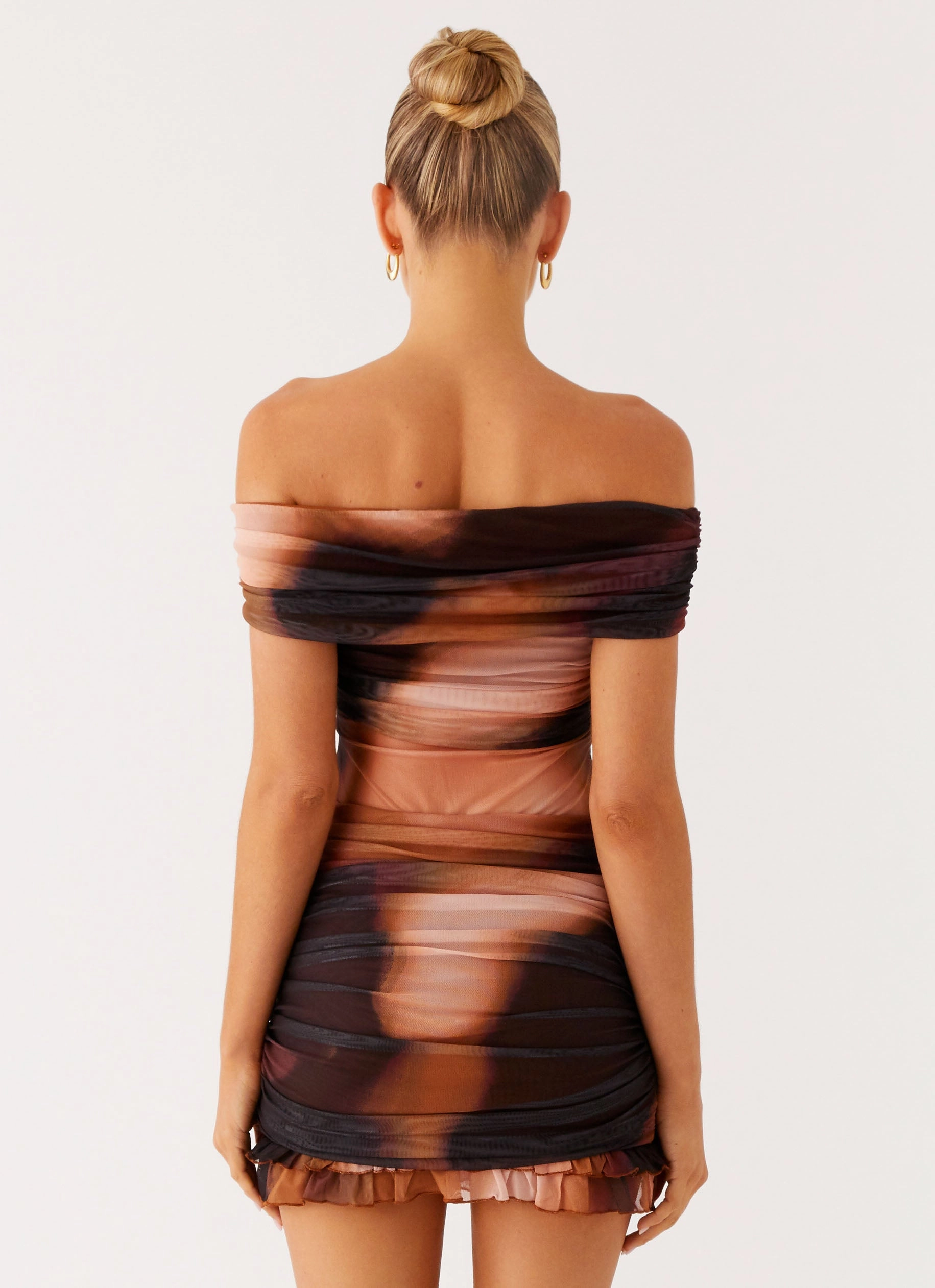 Frances Mini Dress - Black Gradient Modern Appearance Quiet Mood