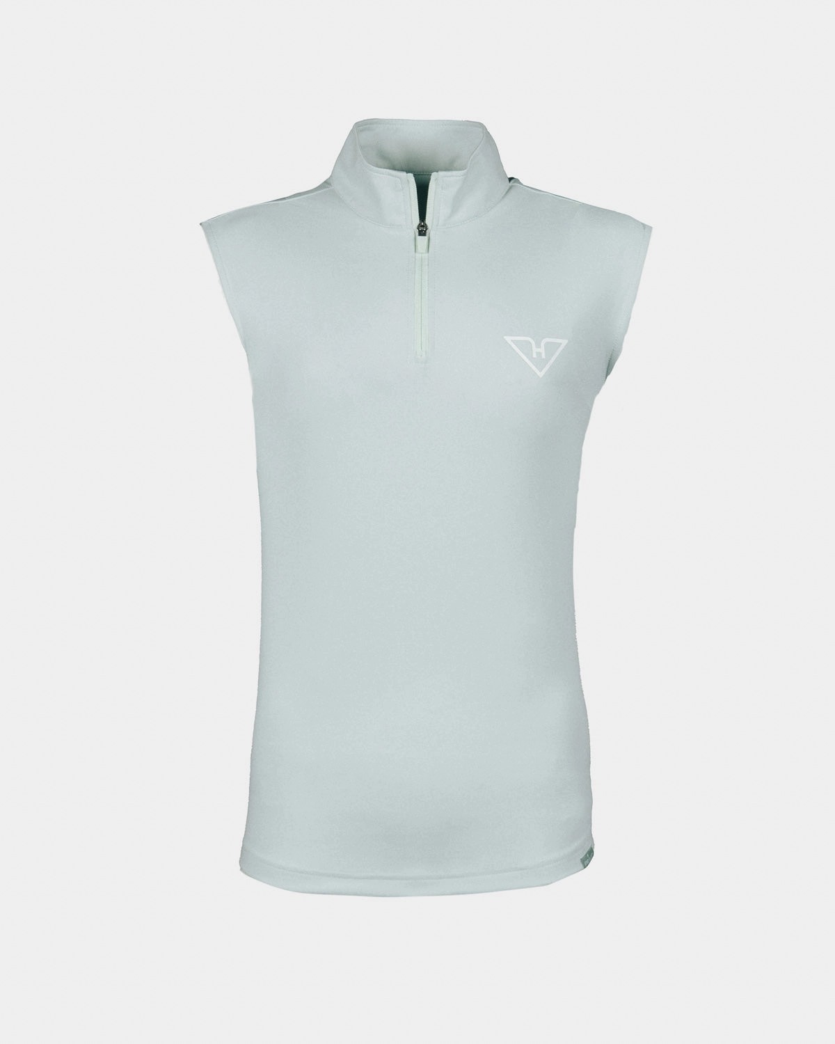 Soft Green HyFlyers Quarter Zip Vest Friction Resistant Finish Ultraviolet Protection Finish