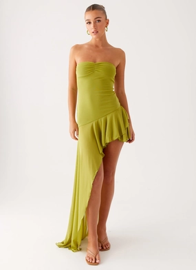Reeva Mini Dress - Green Contrast-Lining Perfect Look