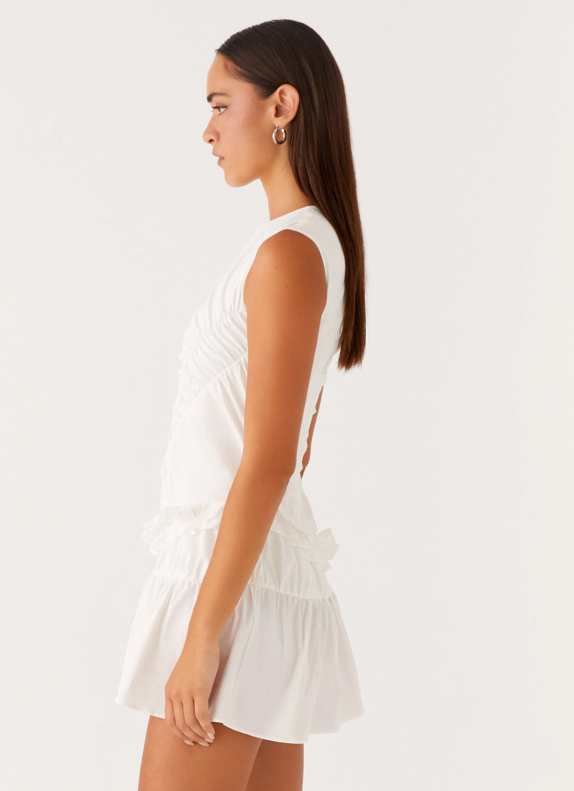 Front Detail Anders Mini Dress - White