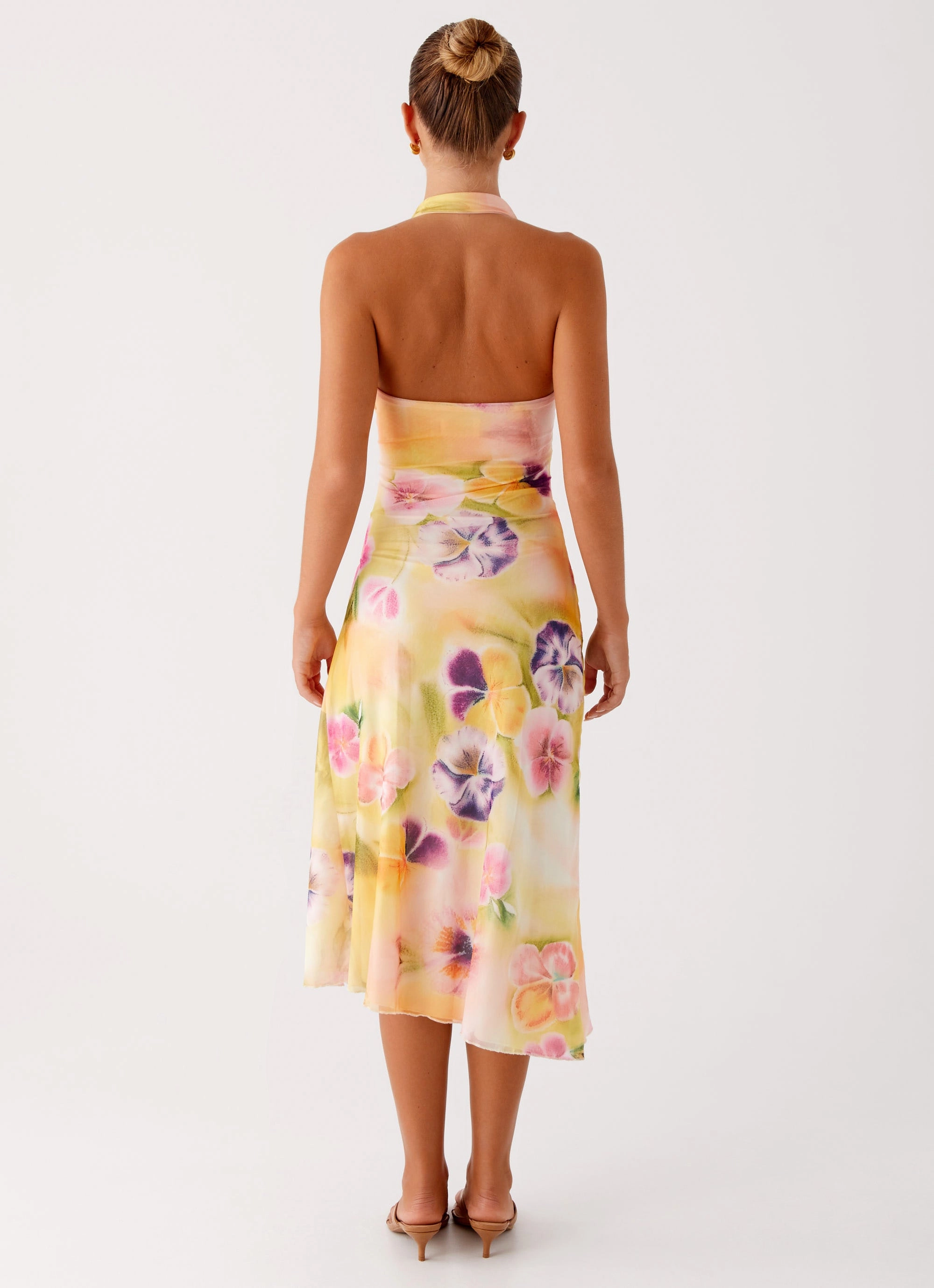 Kayce Midi Dress - Sunburst Floral Daily Favorite Luxe Fabric