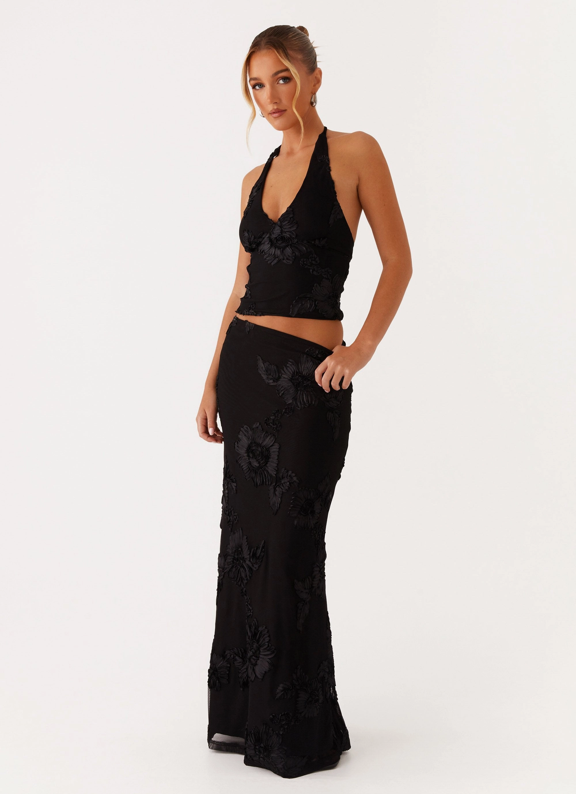 Radiate Maxi Skirt - Black Perfect Length