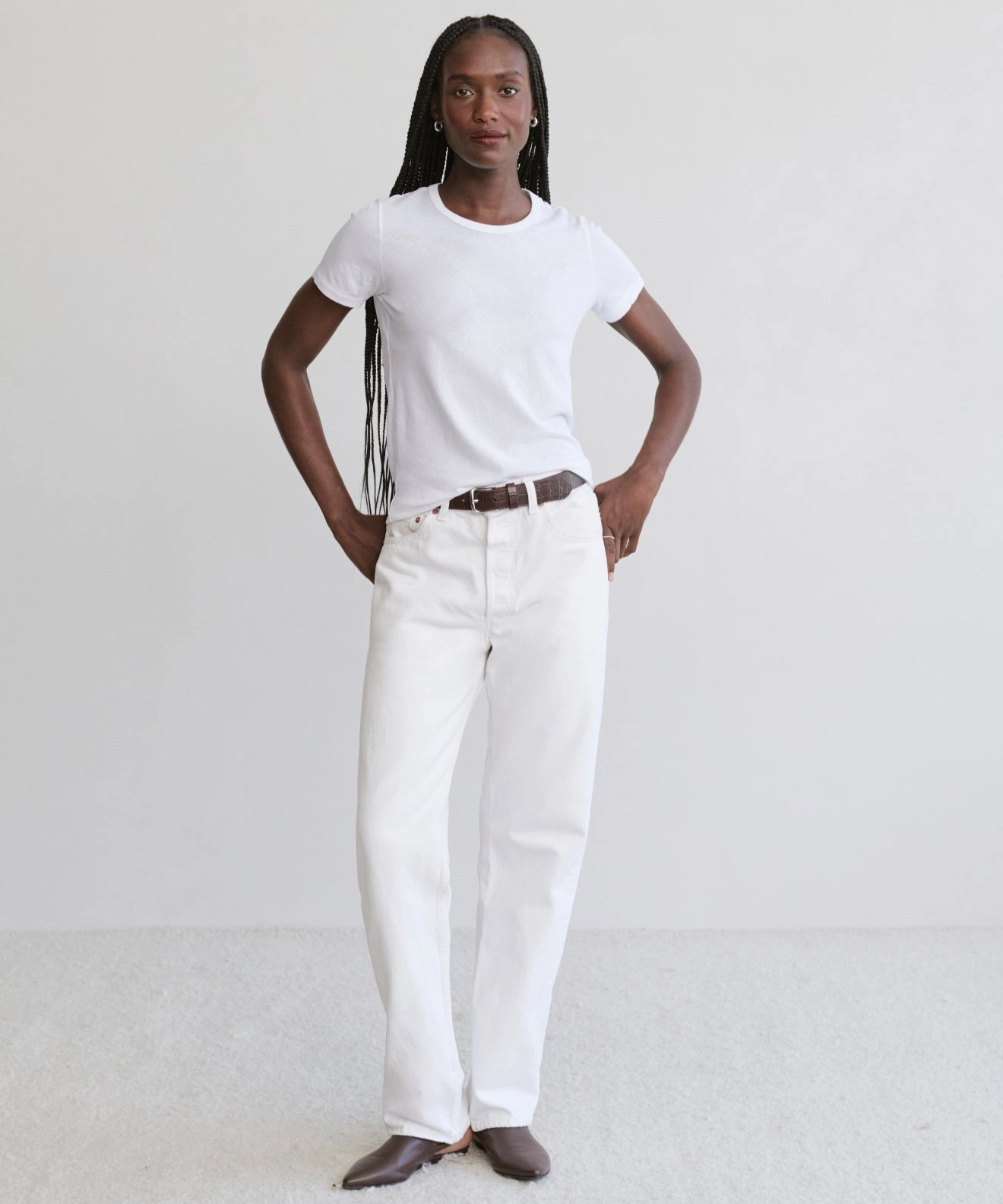 Cotton Slim Tee SelfFabric Binding