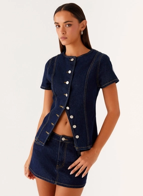 Jagger Top - Indigo Ethical production Anti Pilling Finish