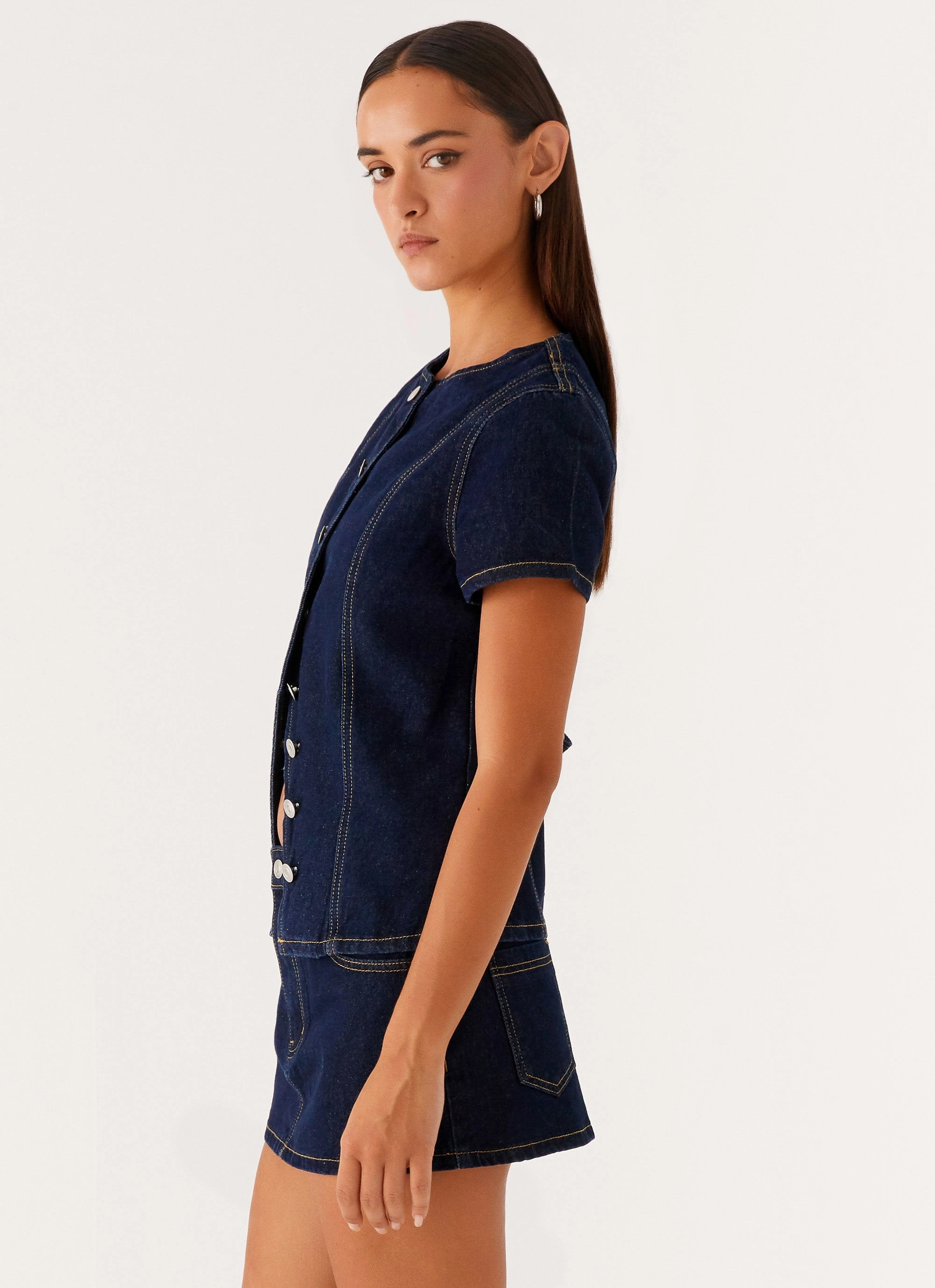 Eco Friendly Dye SnagResistant Jagger Top - Indigo