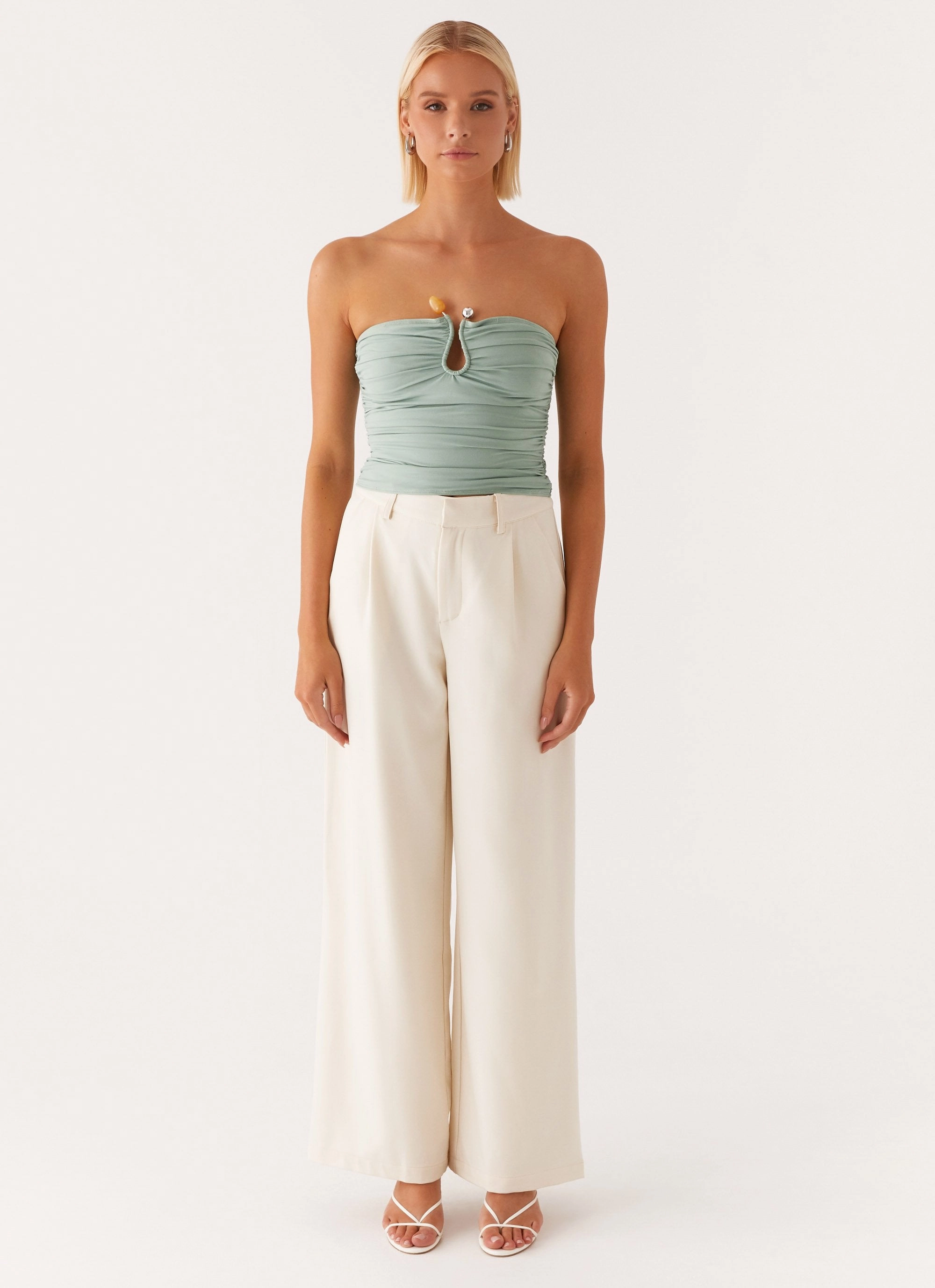 All Season Wear Fabric Rudy Tube Top - Sage