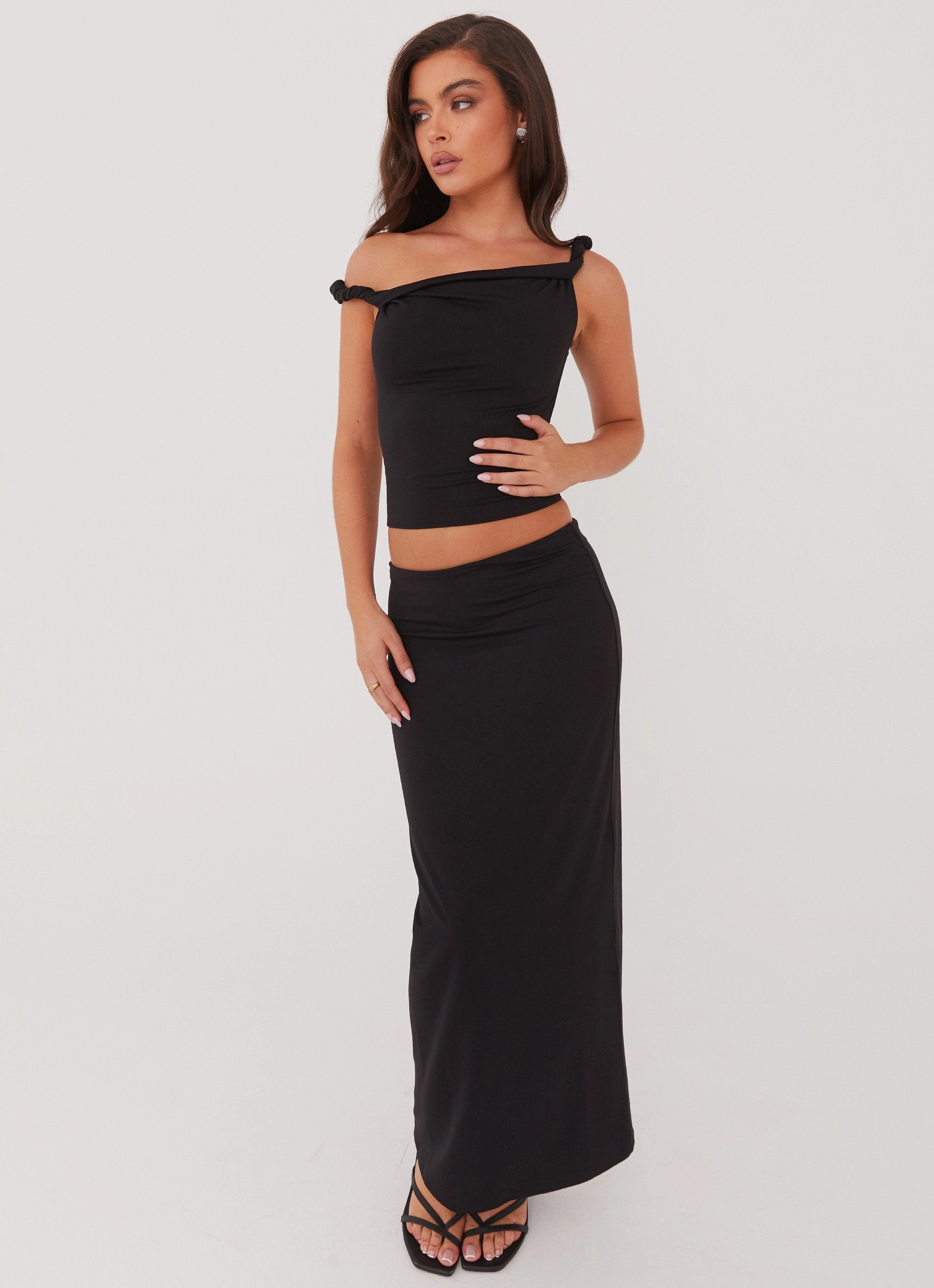 Odor Control Tech Solace Soul Maxi Skirt - Black