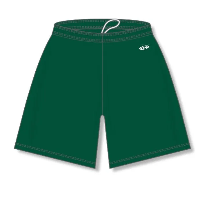 Solid Dry Flex Dark Green Basketball Shorts