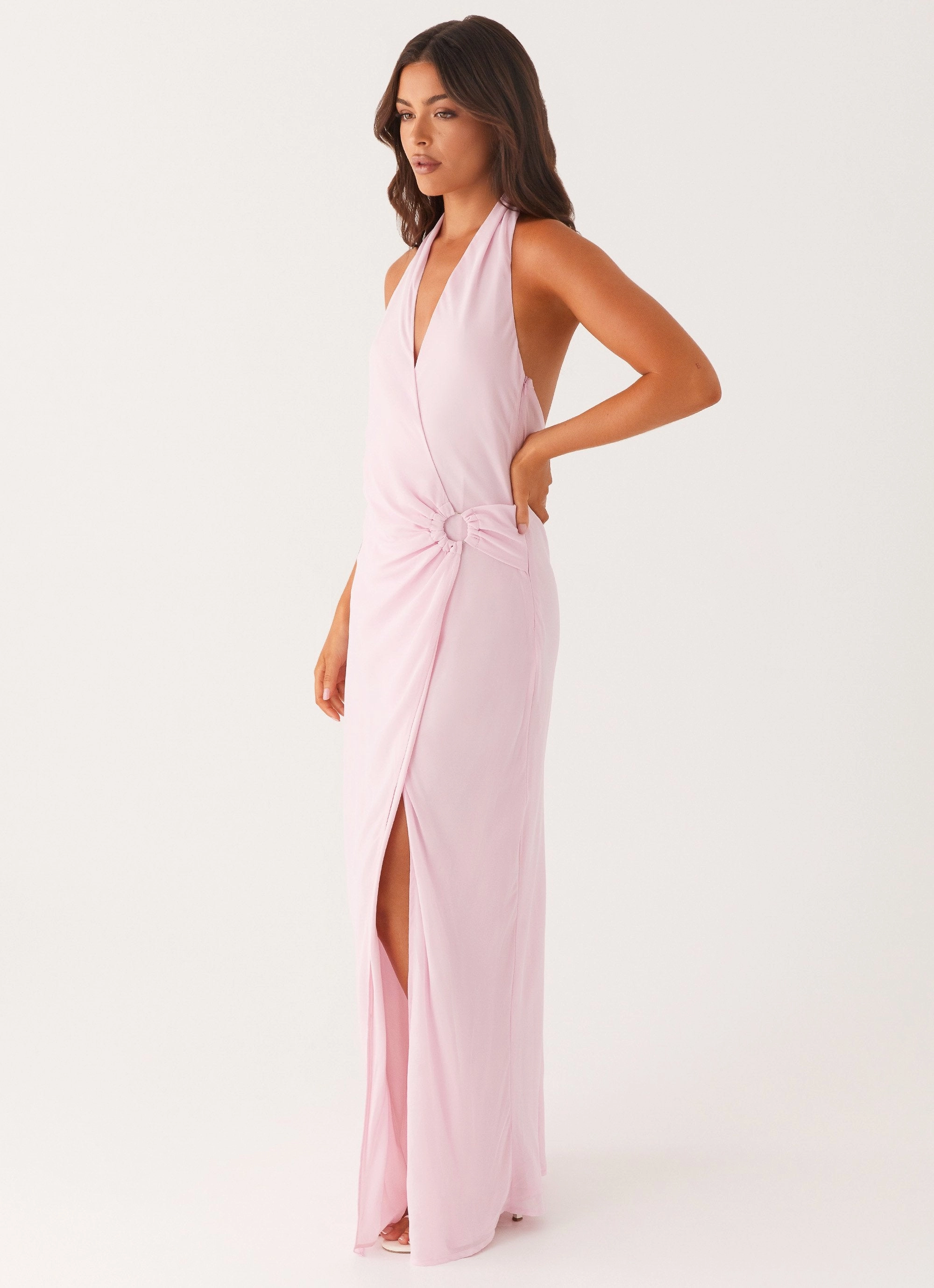 Essential Layer Playful-Detail Somebody To You Maxi Dress - Pastel Pink