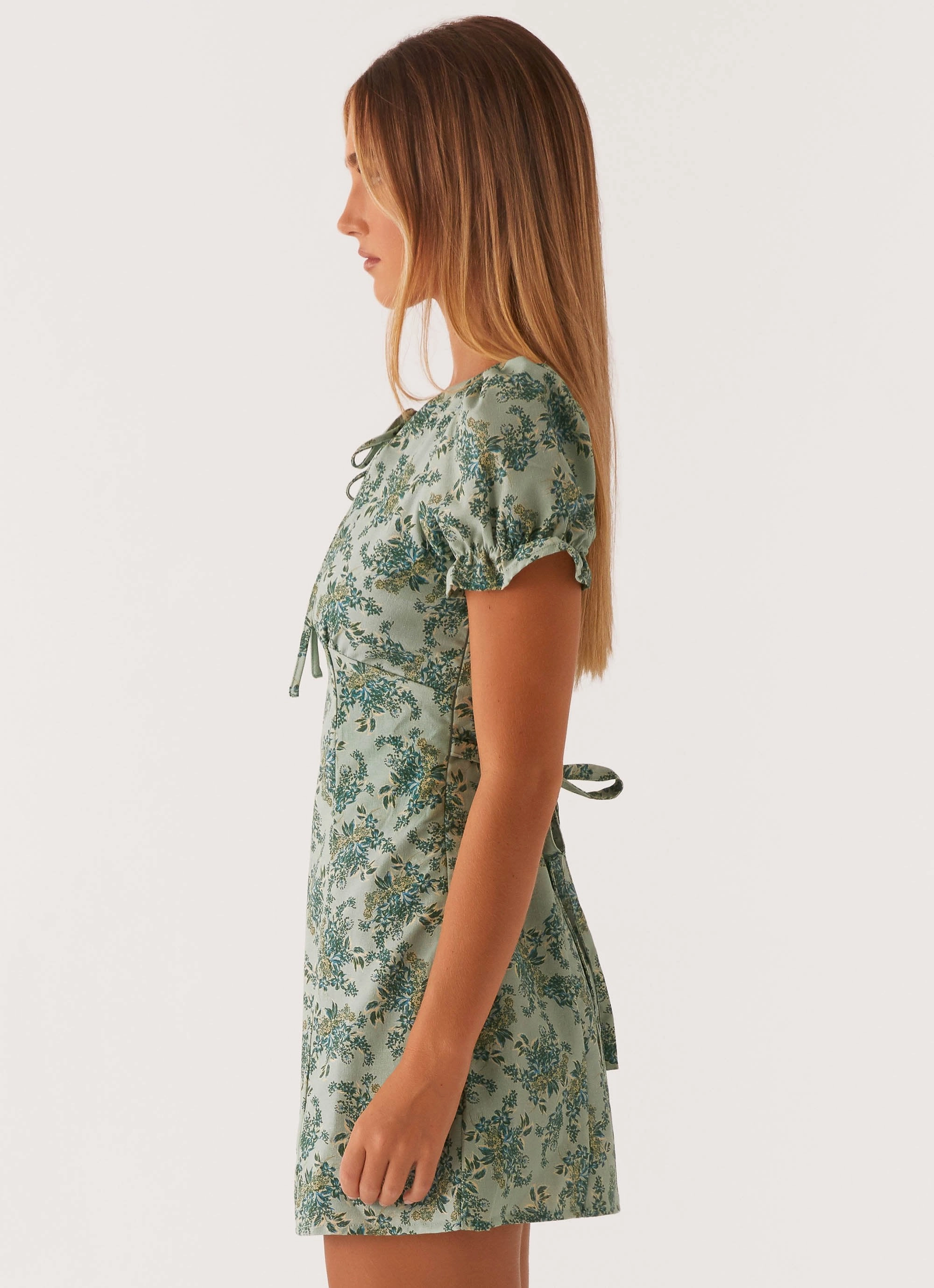 Someday Mini Dress - Cloud Nine Floral Urban Light Minimalist-Trend