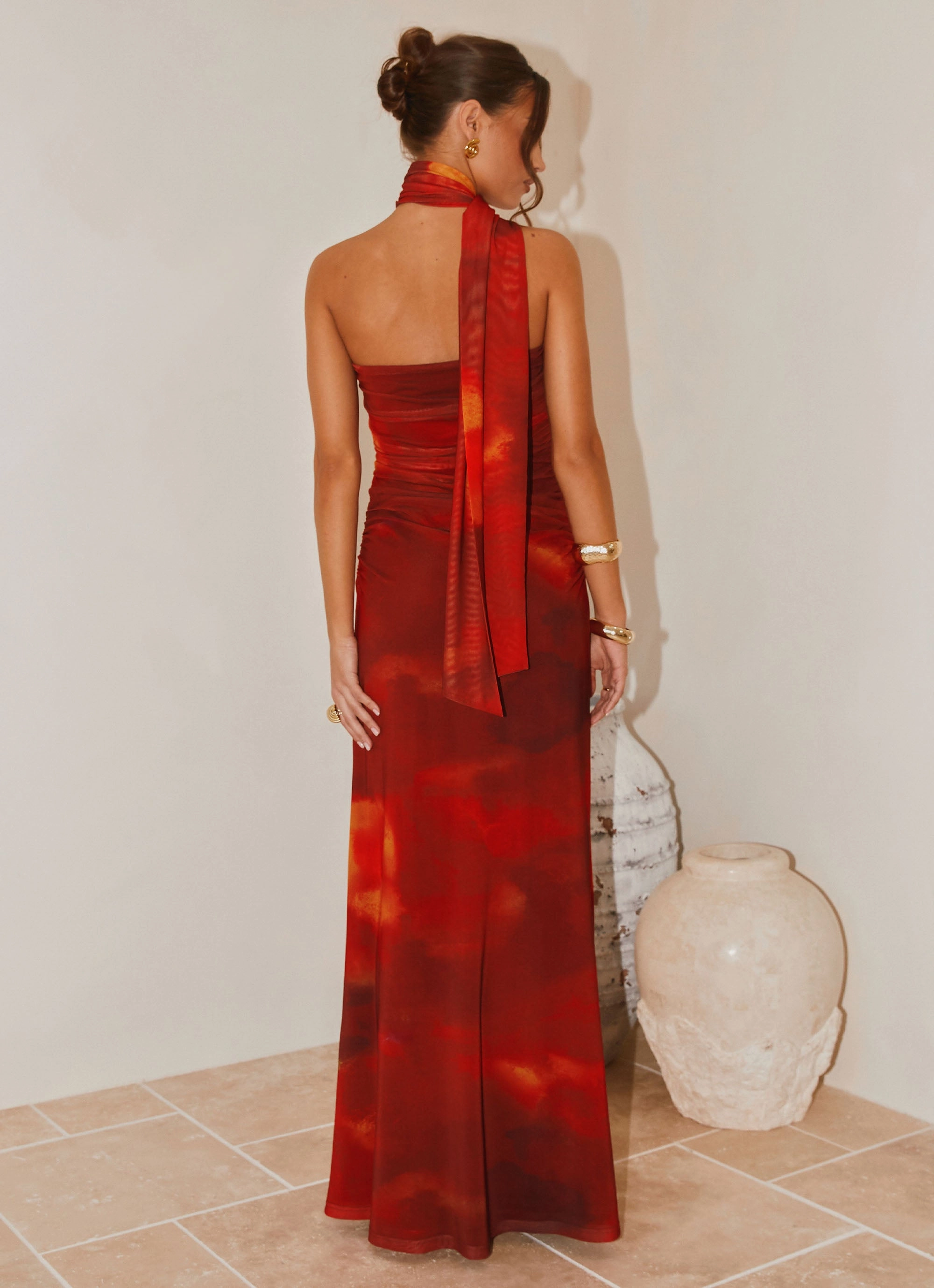 Ceremony Ready Quick Outfit Songbird Maxi Dress - Scarlet Blur