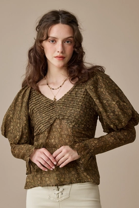 Sonia 33 |pintucked linen blouse Non Chafe Armholes Light Deflection Fabric