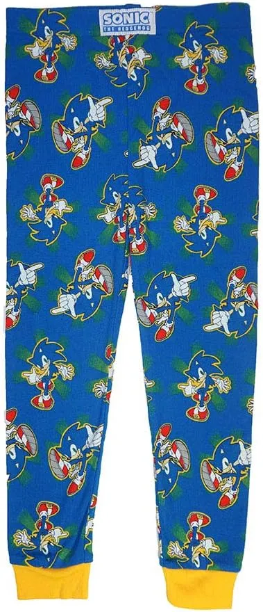 Sonic The Hedgehog Boys' 4 Piece Cotton Pajama