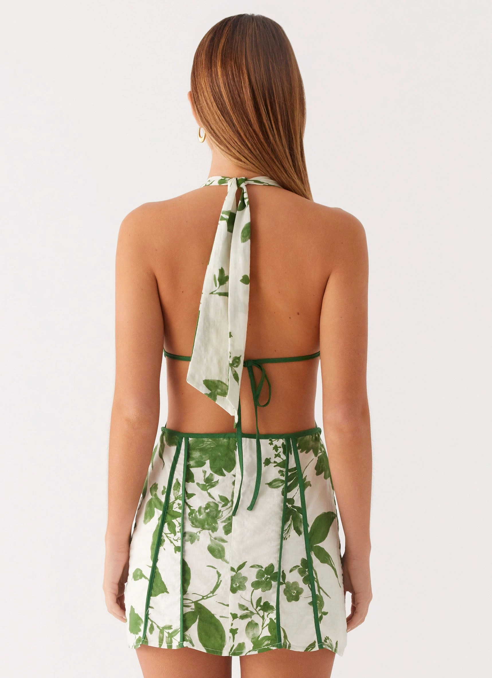 Fall Flow Sonnet Mini Dress - Verdant Bloom