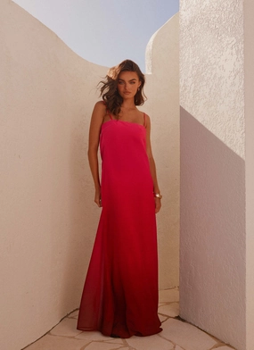 Marianne Maxi Dress - Fuchsia Gradient Move Easy