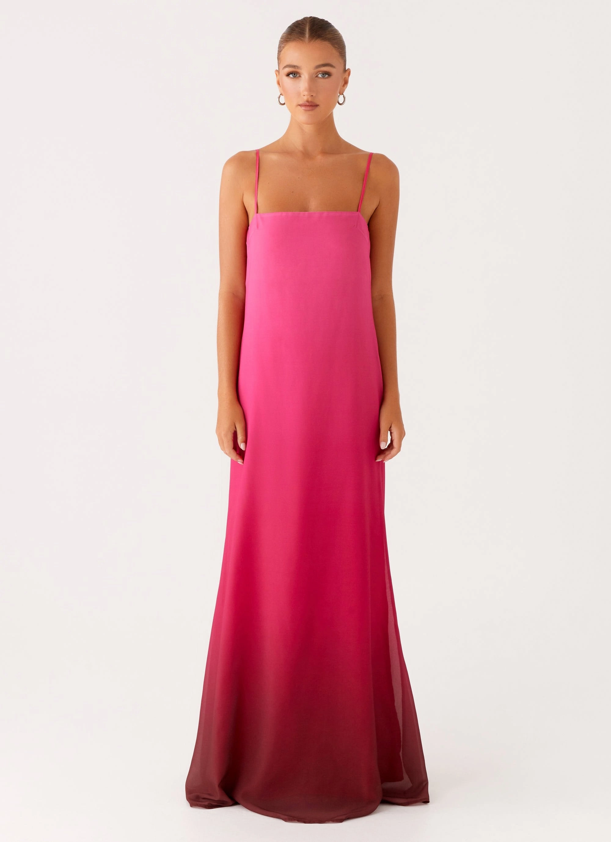 Casual Layers Smart Piece Marianne Maxi Dress - Fuchsia Gradient
