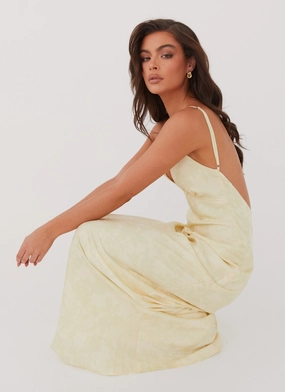 Outfit Core Sorrento Sun Maxi Dress - Yellow Floral