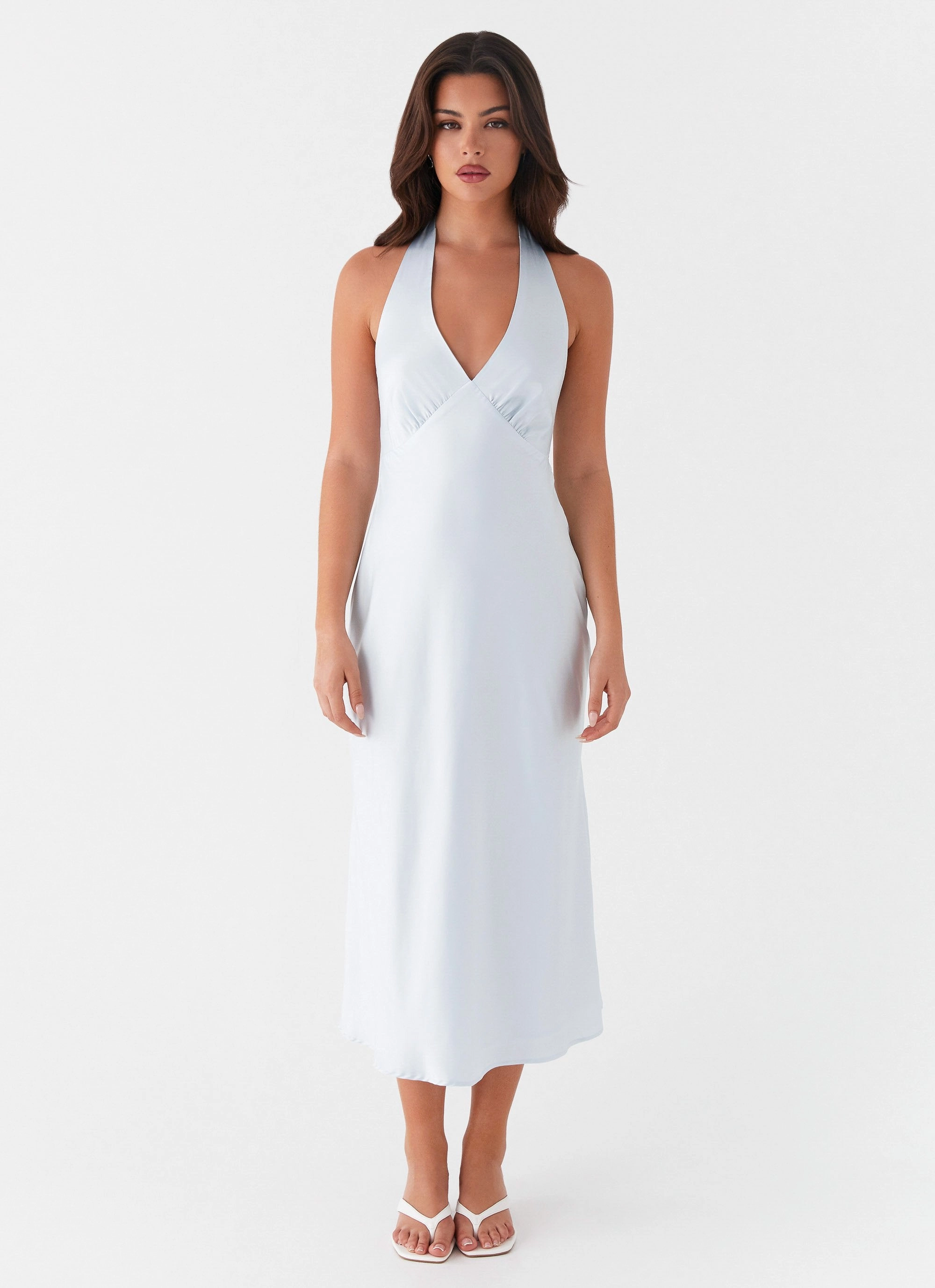 Fashion Option Heavy Hearted Midi Dress - Blue
