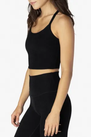 Spacedye Slim Racerback Cropped Tank - Darkest Night